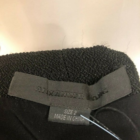 NEW ALEXANDER WANG $890 Stingray Embossed Criss Cross Top Blouse US 2 Black BNWT - Picture 10 of 11